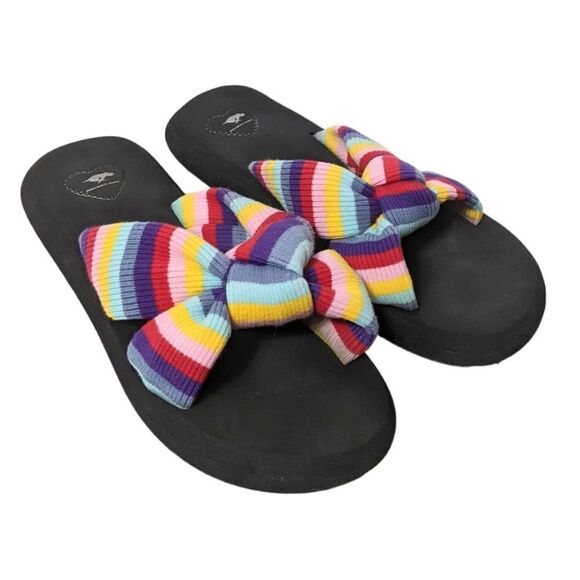 ROCKET DOG Slade Red Rollo Stripe Slide Sandals 9 - Picture 6 of 6